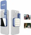 Amaran Go Phone Selfie Light Совместимо с телефоном, с зеркалом для селфи, макияжа, Видеоконференция (синий)