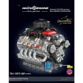 Модель Двигателя Внутреннего Сгорания LSX454 V8 487 деталей-3