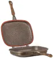Сковорода LARA Rio LR 02-221 /30см, двойная, мрамор, капс. индукц. дно