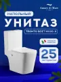 Унитаз напольный безободковый Amore di Mare Tronto Bidet N900-X с функцией биде, фарфоровый, сиденье с микролифт