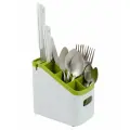 Органайзер для столовых приборов с точилкой для ножей / Подставка для ложек, вилок и ножей, размер 18х11х17 см