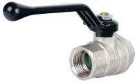 Кран шаровый Bugatti Oregon 03000 муфтовый 1 гайка- гайка, латунь, ручка рычаг