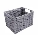 Корзина Handy Home Колос, плетеная, для хранения, серая, 25 см x 19 см x 17 см