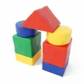 Конструктор ROMANA Универсальный набор, мягкий, 7 деталей, жёлтый, зелёный, красный, синий