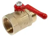 Кран шаровой галлоп практик DN-40 121, внутренняя/наружная резьба 1 1/2, ручка