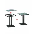 Каркас для стола Монмартр под плитку 60 см, черный. Стол для кафе