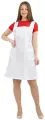 Сарафан женский рабочий Ника, ткань тиси, цвет белый, размер 52/54