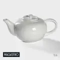 Заварочный чайник Magistro Бланш , 1 л, фарфор, белый