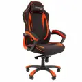 Игровое компьютерное кресло CHAIRMAN GAME 28, ткань, черный/красный c нагрузкой до 180 кг.