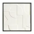 Панно декоративное с эффектом 3D Minimalism, 60х60 см, белый черный
