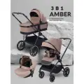 Коляска детская универсальная всесезонная MOWBaby AMBER (3в1) MB068 Coffee