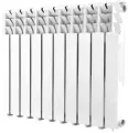 Радиатор алюминиевый 500 мм 10 секций 1 боковое подключение белый