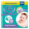 Подгузники Evy Baby Maxi, 7-18кг, 4L, 58шт
