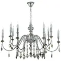 MERCEDES SP6+6 CHROME/SMOKE Люстра подвесная Crystal Lux MERCEDES