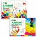 Альбом для рисования А4, 40л Brauberg KIDS Творчество (100 г/кв. м, спираль, обложка картон, 195х285мм) (106684), 20шт.