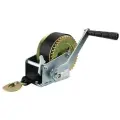 Лебедка механическая с шестеренным приводом г/п 550 кг, лента 15 м