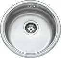 Мойка врезная круглая нержавеющая для кухни Seaman Eco Wien 450х450 мм SWT-450A. A сатин