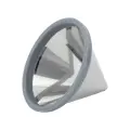 Многоразовый кофейный фильтр Pour Over из нержавеющей стали 304 для 1-3 чашек, без бумаги, для дома, офиса и путешествий
