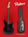 Электрогитара Palker Stratocaster с чехлом, для начинающих и профи, 6 струн, 22 лада, гриф из массива клена