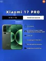 Xiaomi Смартфон Xiaomi 17 Pro, 16ГБ/1TБ, 5G, 6300 мАч, NFC, Китайская версия, Поддержка английского языка, зеленый