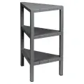 Этажерка угловая напольная NATURE, серый, 33х33х72,5 см, экономия пространства