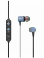 Беспроводные BLUETOOTH наушники More choice BG20 blue вакуумные с шейным шнурком