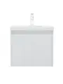 Тумба с раковиной Corozo Блисс 60 подвесная, 59, 5 см, белая, прямоугольная, в современном стиле, из МДФ