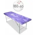 Чехол для кушетки и массажного стола, велюр, 180x60 см, лавандовый