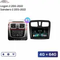 Магнитола FarCar, для Renault Sandero/Logan 2, Android, 4GB/64GB, FM/AM, GPS, BT, IPS