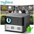 ThundeaL Проектор TDA6 Android-проектор Full HD 1080P 2K 4K Видео для домашнего кинотеатра с автофокусом 5G WiFi Портативный 3D-проектор, 1LCD, черный