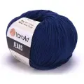 Пряжа YarnArt Jeans темно-синий (0054), 55%хлопок/45%акрил, 160м, 50г, 5шт