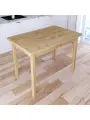 Стол кухонный Классика из массива сосны, 100х80х76 см, столешница 40 мм, без покраски