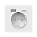 Розетка Systeme Electric ArtGallery GAL000132, с USB, 16A, белая