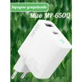Сетевое зарядное устройство Mivo MP-650Q, 65W, Type-C, USB