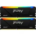 Оперативная память Kingston DDR4 32Gb (2x16Gb) 3200MHz PC-25600 CL16 1.35V Fury Beast RGB RTL (KF432C16BB2AK2/32)