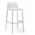 Стул пластиковый барный Faro Nardi белый, пластик, твердое сиденье, без подлокотников