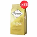 Упаковка из 12 штук Кофе Poetti Leggenda Oro 250г пак мол