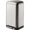 Ведро мусорное с педалью и доводчиком Luscan 30л, матов, прямоуг, нерж сталь, 2153790