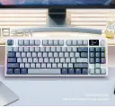 Игровая беспроводная клавиатура ATTACK SHARK K86, (GX Blue switch), Русская раскладка, темно-синий/голубой
