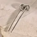 Заколка шпилька позолоченная, цвет серебро