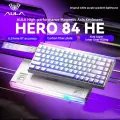 AULA HERO84 8K магнитная механическая клавиатура для игр, Purple Light House
