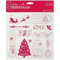 Штампы docrafts Веселого Рождества, прозрачные, 15 шт