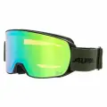 Маска горнолыжная ALPINA Nakiska Q-Lite Black-Olive Matt/Q-Lite Green S2 (US:M)