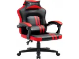 Игровое кресло Mercury черный/красный, полиуретан,50мм_1