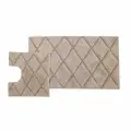 Набор ковриков Sofi De Marko JALE для ванной, миндаль, 60x100/50x50 см, хлопок 100%, комплект 2 шт