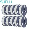 SUNLU PETG Filament, white, 1.75mm,10PCS,13KG, with detachable spool.enhanced toughness and is suitable for 3D printers