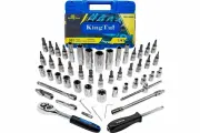 Набор инструмента KingTul 53пр, 1/4, 6-гран, 4-14мм, головки глубокие 6-14мм KT-2531-5 EURO(51110)