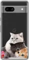 Чехол для Google Pixel 7A с принтом Котики коты (Гугл Пиксель 7А)