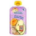 Бабушкино Лукошко яблоко-абрикос-овсяные хлопья, с 6 месяцев, 125 г