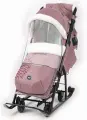 Санки-коляска НИКА Детям 7-5К НД7-5К/ПР, пыльно-розовый с шишкой